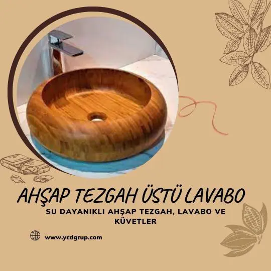 Ahşap Tezgah Üstü Lavabo